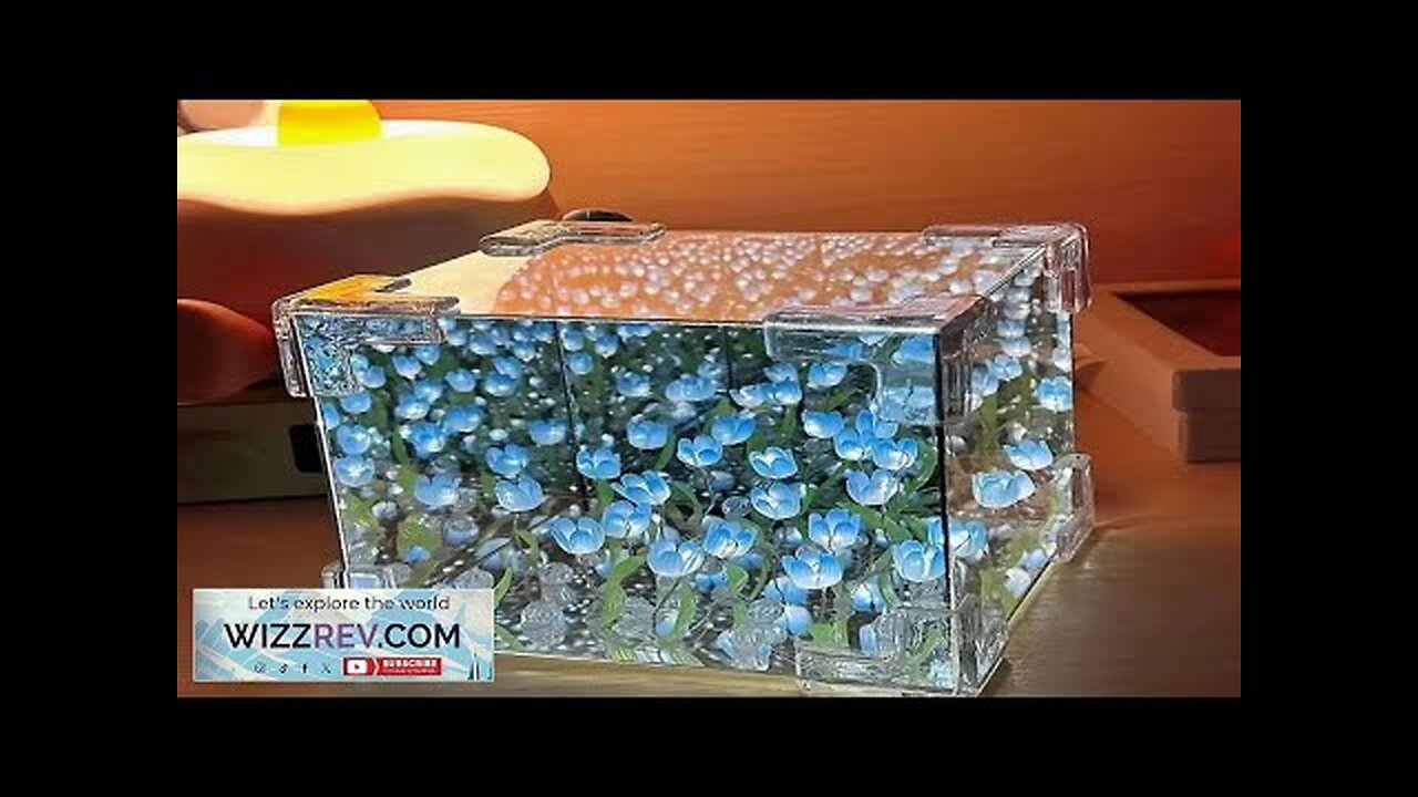 New Creative Diy Tulip Flower Sea Cube Three-Dimensional Small Night Lamp Material Review