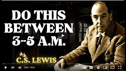 If You Wake Up Between 3AM & 5AM, DO THESE 3 THINGS! _ C.S Lewis 2024