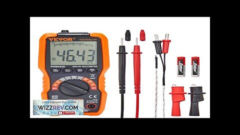 VEVOR Digital Multimeter 6000 Counts Multimeter Tester DC AC Voltmeter NCV Ohm Review