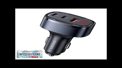 USAMS CC257 C42 100W 3-Port USB PD Car Charger Adapter USB-A+USB-C+iP Support Review