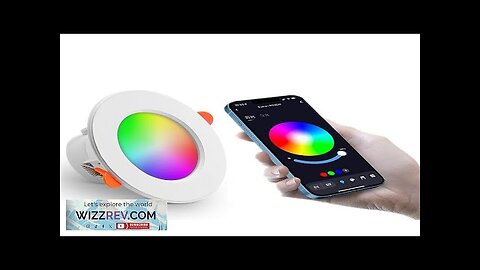 10W LED Smart Downlight RGB+CCT 16 Million Colors 2700K~6500K 800 Lumens Works Review