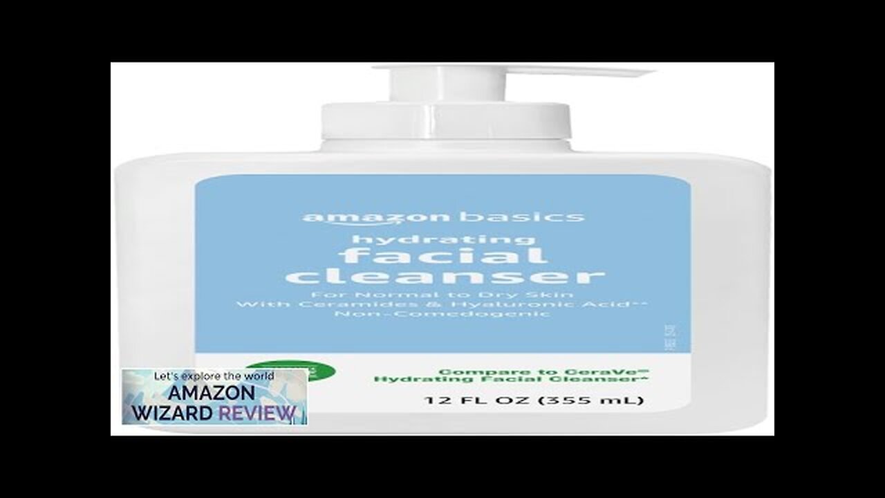 Amazon Basics Hydrating Facial Cleanser with Ceramides & Hyaluronic Acid 12 Review