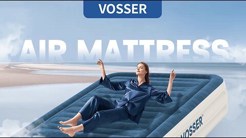 Queen Air Mattress with Built-in Pump,Fast & Easy Inflation