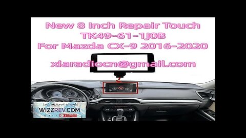 New 8 Inch Replacement Touch Screen Glass Digitizer TK49-61-1J0 For Mazda CX-9 Review