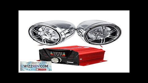 12V Motorcycle Audio bluetooth Remote Control Speaker Sound System TF USB MP3 Review