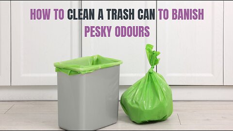 How To Clean A Trash Can To Banish Pesky Odours