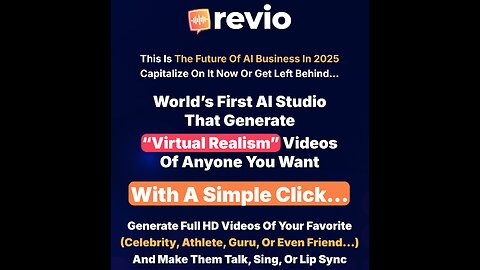 Revio Overview: the AI studio that makes your pictures and 5-second clips sing and talk