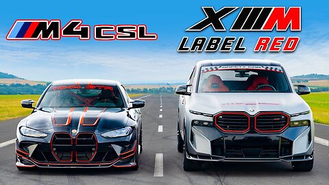 Tuned BMW M4 CSL v XM Label Red: DRAG RACE