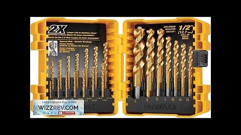 DEWALT Titanium Nitride Coated Drill Bit Set Pilot Point 21-Piece (DW1361) Review