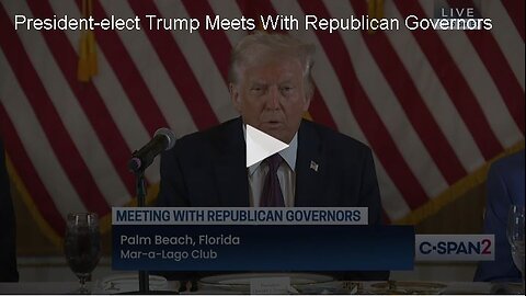 President Trump Meets With Republican Governors - 01.09.2025 - WATCH PARTY!