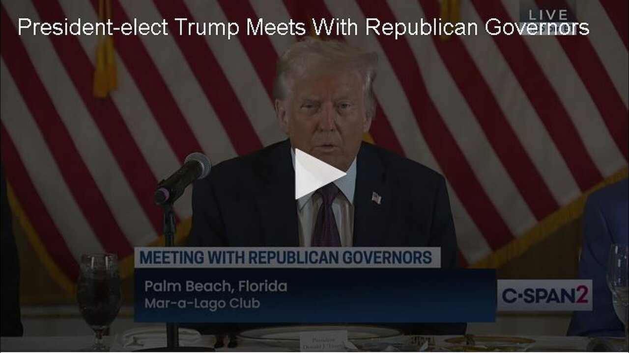 President Trump Meets With Republican Governors - 01.09.2025 - WATCH PARTY!