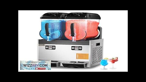 12Lx2 Tank Commercial Slushy Machine Margarita Smoothie Frozen Drink Maker Review