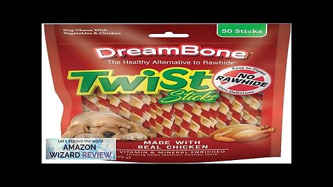 DreamBone Twist Sticks Made With Real Chicken Rawhide-Free Chews for Dogs 50 Review