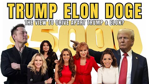 The View Wants To Drive A Wedge Between President Trump and Elon Musk / DOGE