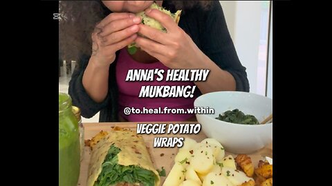 VEGGIE POTATO WRAPS #healthy #healthylifestyle #mukbang #medicalmedium #eatingshow #dinner