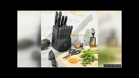 Knife Sets for Kitchen with Block, HUNTER.DUAL 15 Pcs Kitchen Knife Set Review