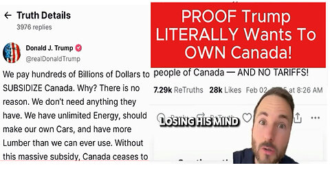 PROOF Trump LITERALLY Wants to OWN Canada!