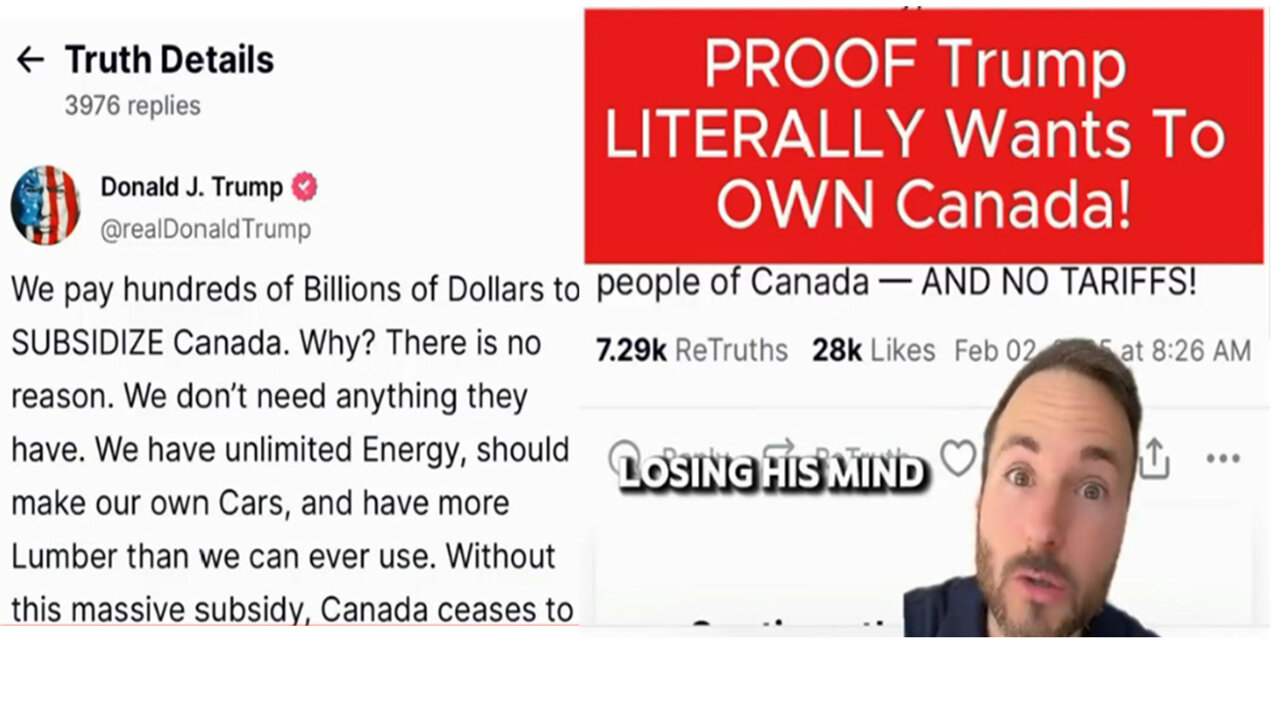 PROOF Trump LITERALLY Wants to OWN Canada!