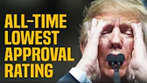 Trump worst February approval OF ALL TIME, DISASTER already