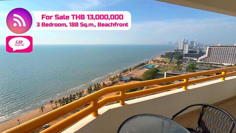 Sunshine Beach Condotel, Na Jomtien, Thailand, THB 13,000,000, 3 Bedroom, For Sale