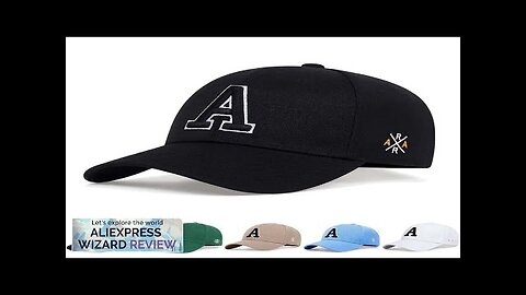 Unisex Simple Letter A Embroidery Baseball Caps Spring and Autumn Outdoor Adjustable Review