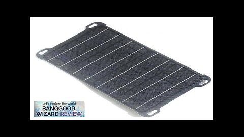 15W 5V/18V ETFE Solar Panel Mobile Phone Battery Charger Type-C USB DC Review