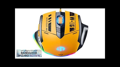 Inphic W6 Wired Gaming Mouse RGB 200-12800DPI 6-Key Macro Programming USB Silent Review