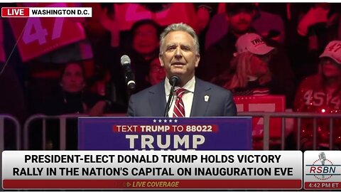 🔥 Steve Witkoff Speaks at Inauguration Eve Trump Rally in Washington D.C. - 1/19/25