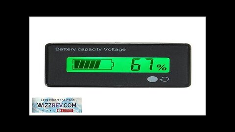 Geekcreit® 12V/24V/36V/48V 8-70V LCD Acid Lead Lithium Battery Capacity Indicator Digital Review