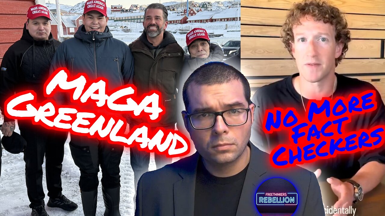 Greenland MAGA welcomes TRUMP. Zuck is done censoring Facebook Meta TC 1/7/25