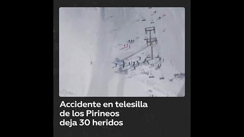 Colapso de telesilla en estación de esquí española deja 30 heridos