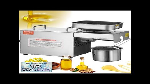 VEVOR Electric Oil Press Machine 700W Stainless Steel Oil Extractor Machine 140℃ Review