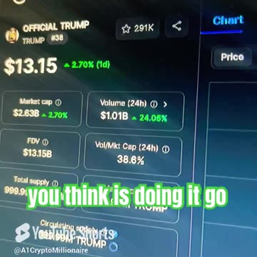 official trump crypto coin price prediction #fyp