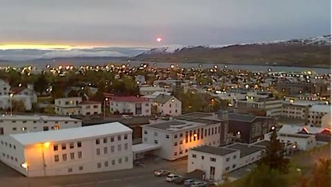 UFO Lands Over Akureyri, Iceland