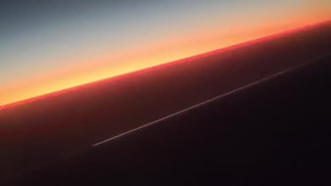 Traveling best evening view from flight