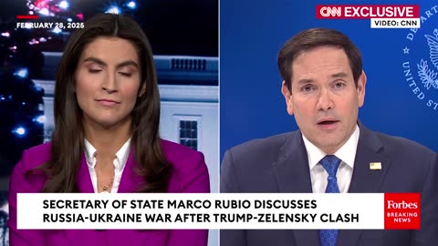 'You Don't See All The Things That Led Up To This': Rubio Defends Trump After Clash With Zelensky