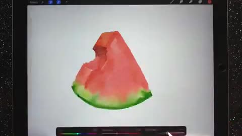 Watercolor Tutorial for Procreate _ Watermelon Slice