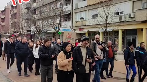 ПРОТЕСТИТЕ В ПИРОТ СЪРБИЯ