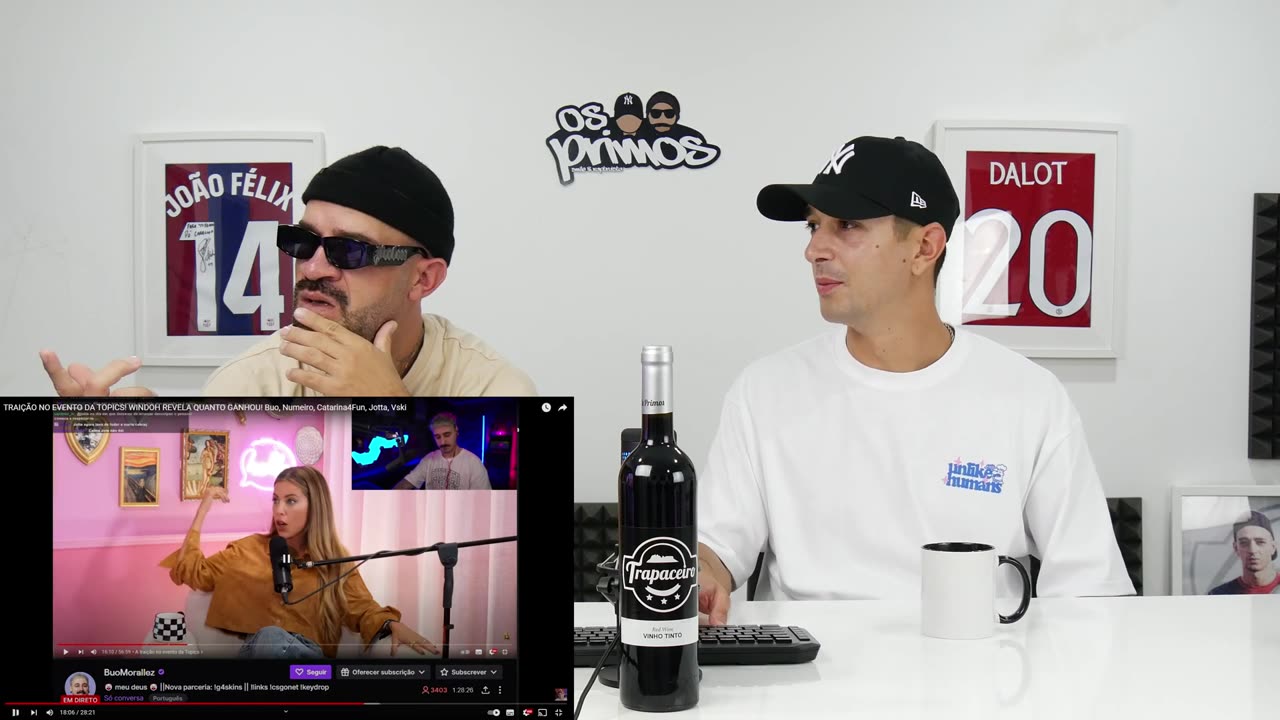 OS PRIMOS REAGEM A TRAIÇÃO JOTA E CATARINA