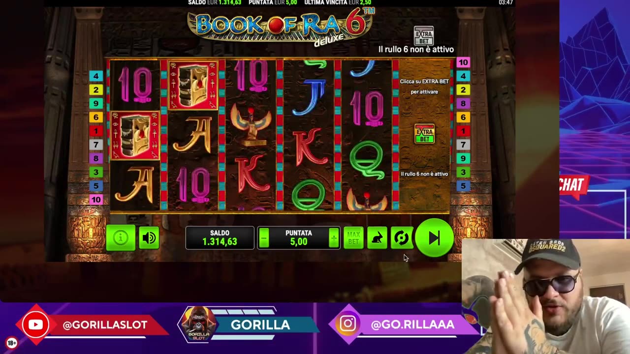 DESTROY ALL!! PLAY ON BOOK OF RA ! GORILLA SLOT ONLINE