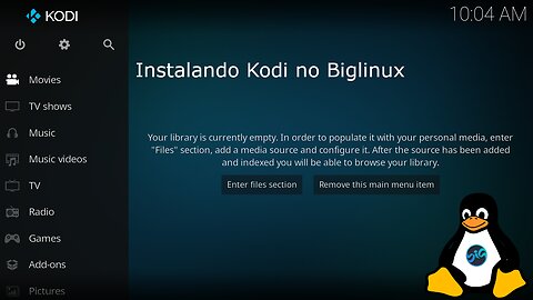 Kodi em Biglinux e Arch Linux distros