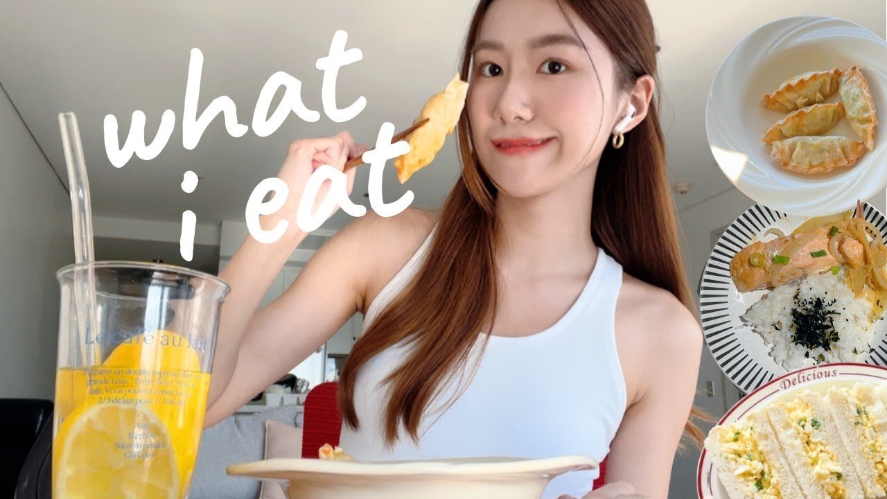 what i eat in a day 🍳| simple & healthy meals, asian food, binge watching kdrama *realistic recipes*