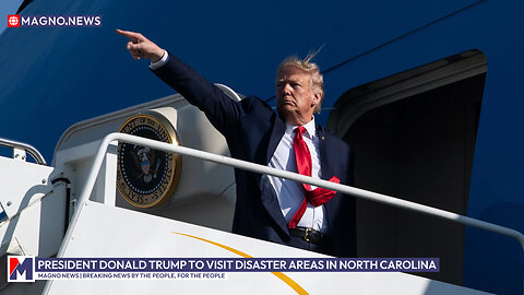 Donald Trump Departs on Air Force One to Visit North Carolina Disaster Areas (Jan 24, 2025) [LIVE]