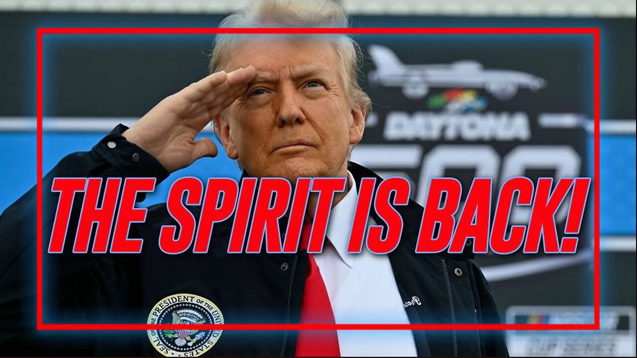 Video: Trump Announces, "The Spirit Is Back!"