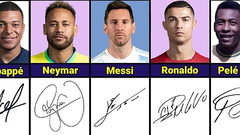 COOLEST SIGNATURES FAMOUS FOOTBALL PLAYERS