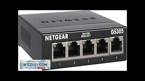 NETGEAR 5-Port Gigabit Ethernet Unmanaged Switch (GS305) Home Network Hub Office Review