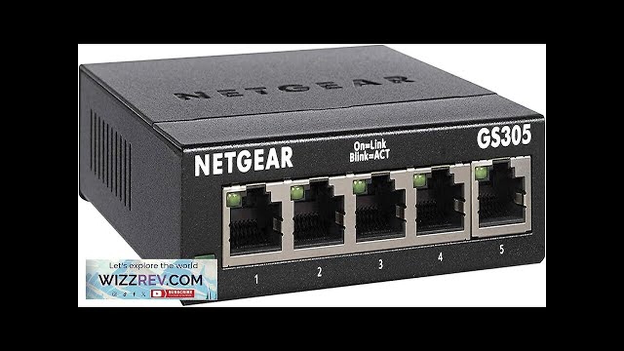 NETGEAR 5-Port Gigabit Ethernet Unmanaged Switch (GS305) Home Network Hub Office Review