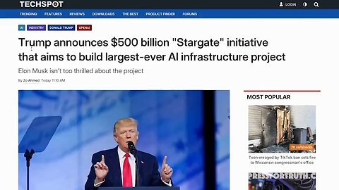 Trump’s Latest "Stargate" Initiative That Aims to Build the Largest-Ever AI infrastructure Project