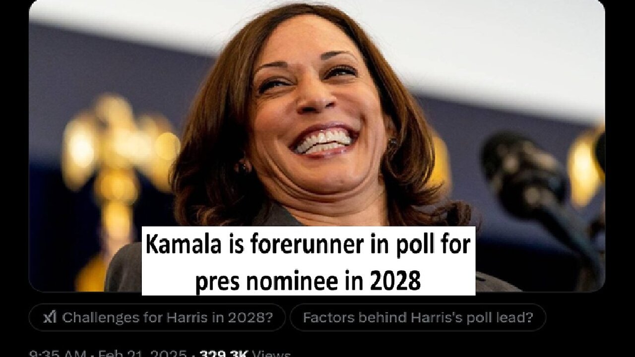 Kamala Harris democrat frontrunner for 2028