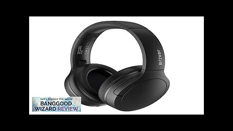 BlitzWolf® BW-HP6 Pro Wireless Headset Dual ANC bluetooth Headset -30dB Active Noise Review